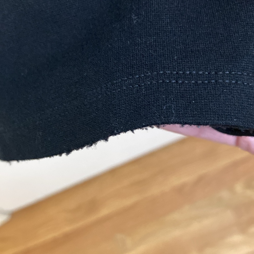 Eileen Fisher Black Ponte Pull-on Slim Leg Pants - Picture 4 of 7